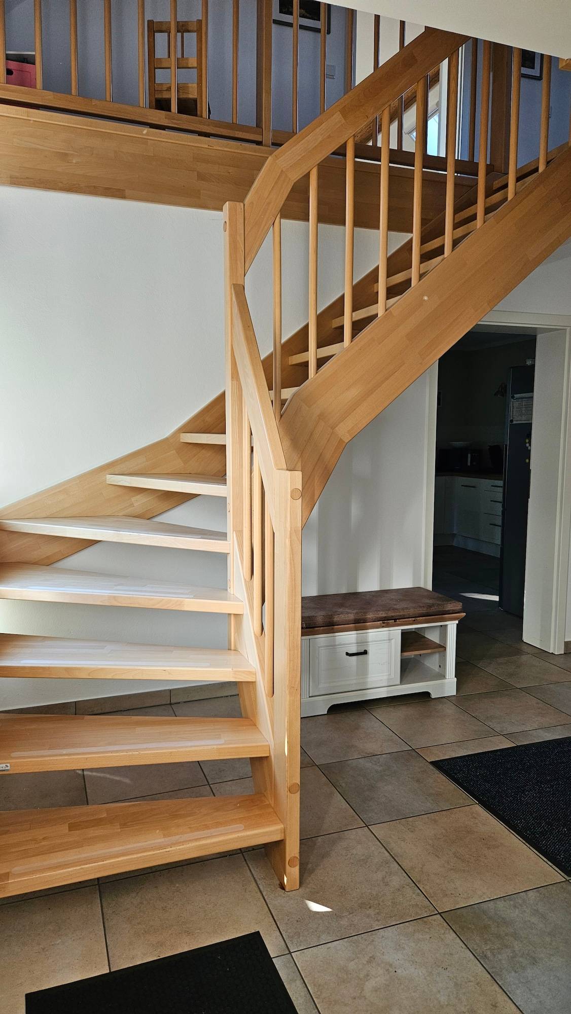 Aufgang OG - Ferienhaus Pathe im Unterspreewald